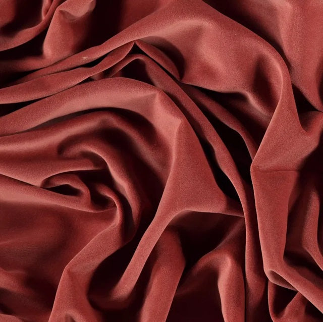 Close-up of red fabric with folds